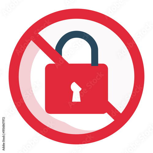 Security Lock Icon Art & Illustration