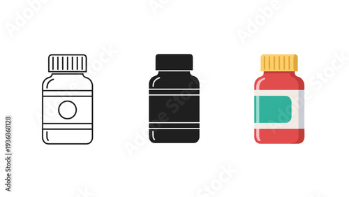 Pill Bottle Capsule Container Healthcare