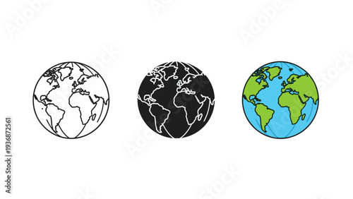Earth Globes Collection Global Representations Commercial