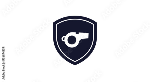 Simple shield icon with key symbolizing security and protection.