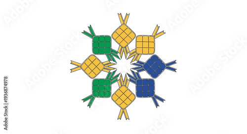 A group of people joining hands in unity and cooperation.