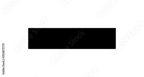 Modern Minimalist Black Horizontal Bar Vector