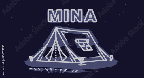 Cryptocurrency Mining Rig Illustration