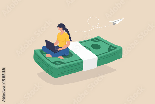 Working With Money Concept