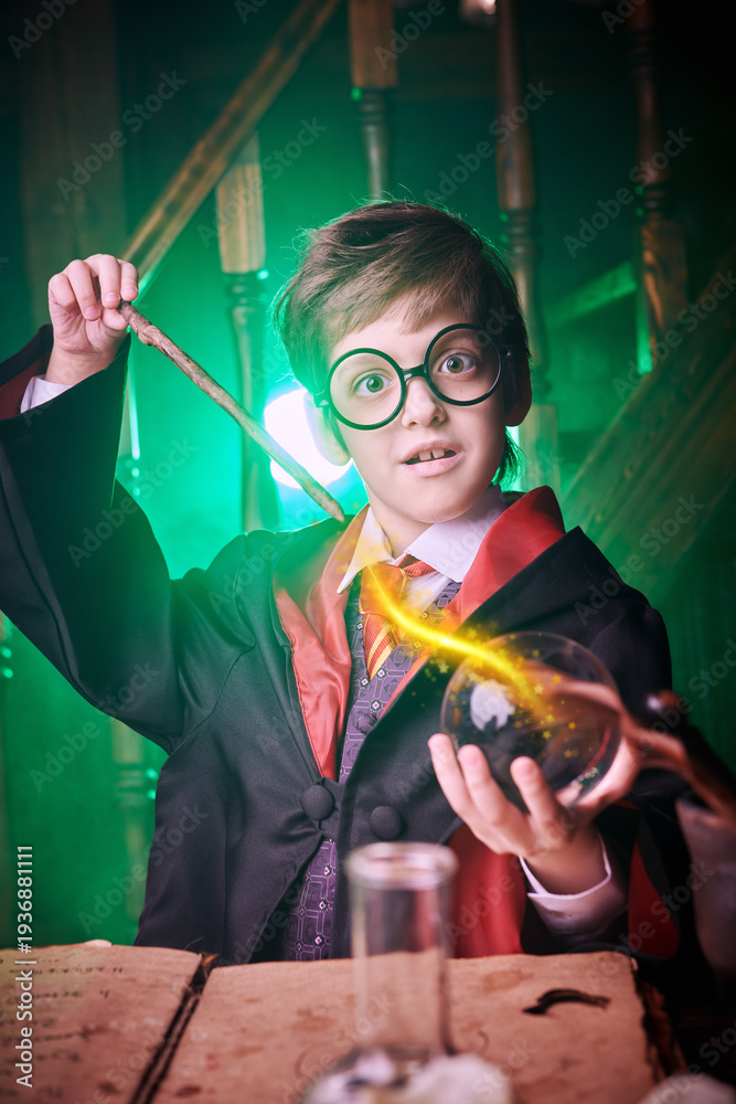 Fototapeta premium Spell Casting Wizard