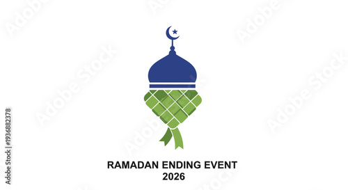 Ramadan Ending Event 2026 logo with crescent moon and lantern.