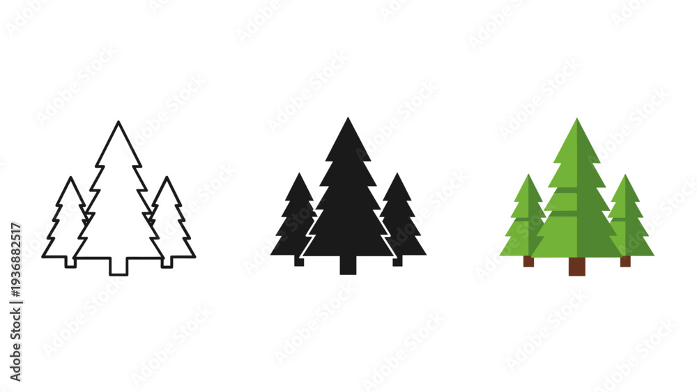 Obraz premium Forest Trees Landscape Commercial