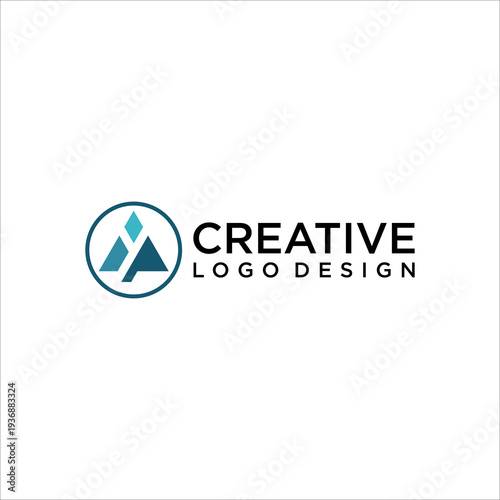 abstract YP Letter Creative Logo Vector Icon accounting financial Modern Minimal Blue  Brand Identity Design