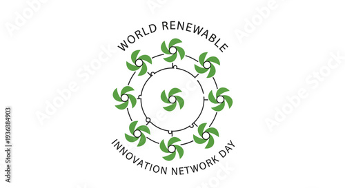 World Renewable Innovation Network Day logo with green leaves.