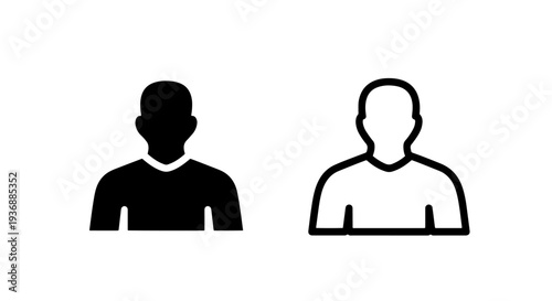 Generic User Profile Icon - Anonymous Person Silhouette Symbol