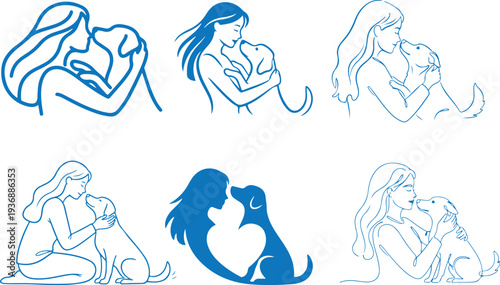 dog and woman friendship , human relationship with dog 