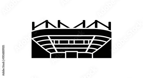 Minimalist Modern Sports Stadium Icon
