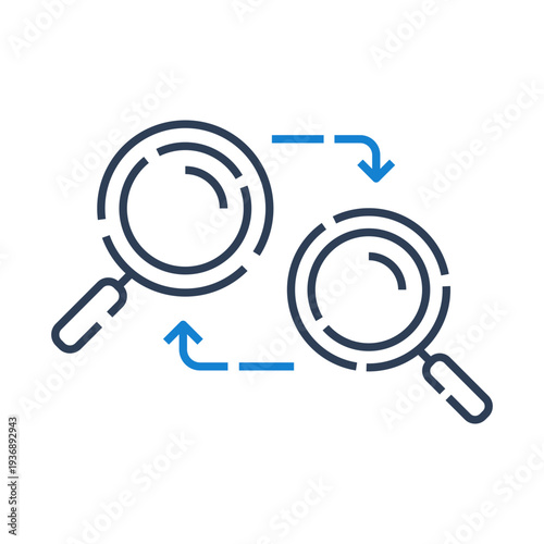 Threat Intelligence Sharing icon for cybersecurity data exchange platform, Cyber threat analysis collaboration icon for security monitoring dashboard