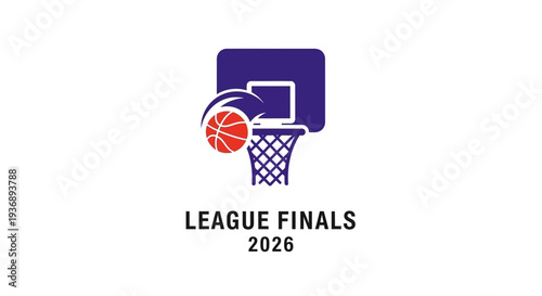 Basketball League Finals 2026 Logo Design.