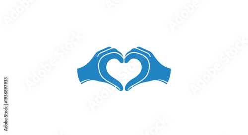 Hands forming a heart shape symbolizing love and care.