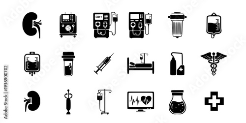 Dialysis Machine CRRT Kidney Care Icon