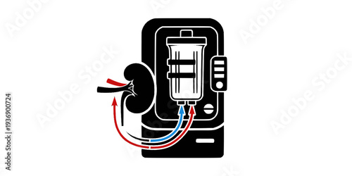 Dialysis Machine CRRT Kidney Care Icon