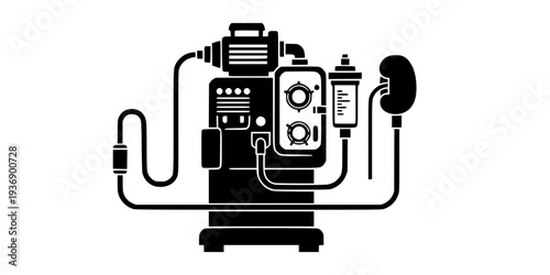 Dialysis Machine CRRT Kidney Care Icon