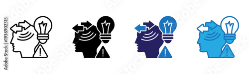 Awareness Icon Multi Style Vector Illustration