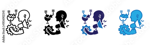 Voice Icon Multi Style Vector Illustration