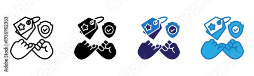 Promise Icon Multi Style Vector Illustration