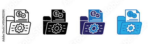 Legacy Icon Multi Style Vector Illustration