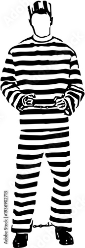 black and white male prisoners