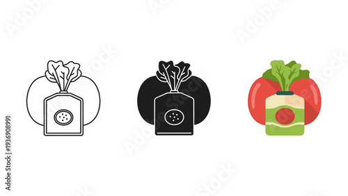 Salad Dressing Bottle Tomato Background Commercial