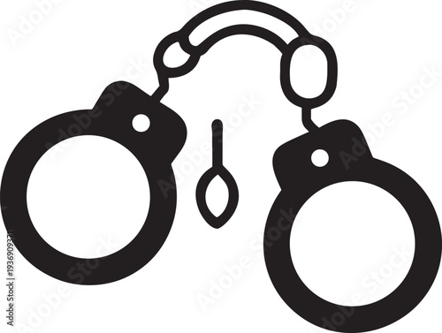 “Handcuffs Silhouette Vector – Free Police Arrest SVG, PNG, and Clipart for Law, Security, and Crime Design” .
