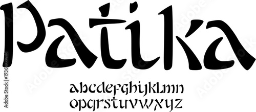 Patika Elegant Serif Display Font – Stylish Curved Alphabet with Artistic Ligatures for Editorial Design, Luxury Branding, Fashion Magazines, Wedding Invitations, and Sophisticated Typography Projects