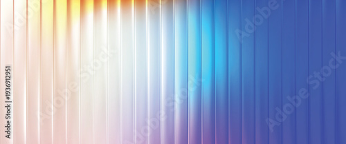 Abstract glass ripple background, Grainy background glowing blurred color flow banner poster cover design, noise texture. Refracted Glass Gradient Effect. Ribbed glass morphism texture