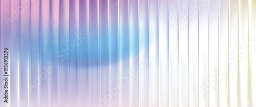 Abstract glass ripple background, Grainy background glowing blurred color flow banner poster cover design, noise texture. Refracted Glass Gradient Effect. Ribbed glass morphism texture