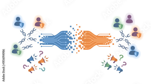 Collaborative Hands Unite In Dynamic Teamwork For Shared Success Across People. Vector Illustrations. EPS Editable