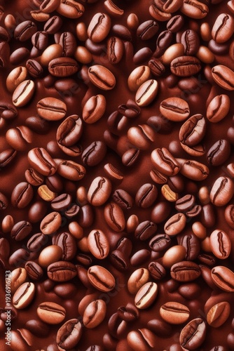 There is a lot of coffee beans that are on top of each other