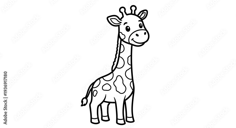 Fototapeta premium giraffe vector illustration