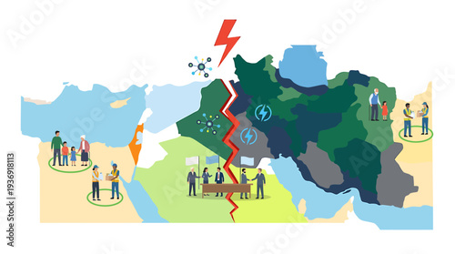 Global Map Earthquake Hazard Relief Disaster Awareness. Vector Illustrations. EPS Editable