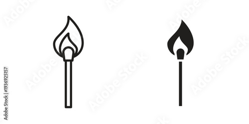 Matches icon Symbol for App and Web UI Design Vectors