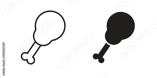 Meat icon Symbol for App and Web UI Design Vectors