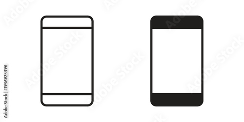 Mobile icon Symbol for App and Web UI Design Vectors