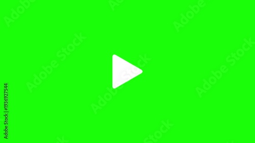 Clicking pause and play buttons. Click pause and click play. Pause video icon. Play button animation. Video music play sign. Transparent background with alpha channel, video audio play icon, 4k video