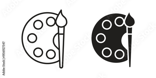 Paint icon Symbol for App and Web UI Design Vectors