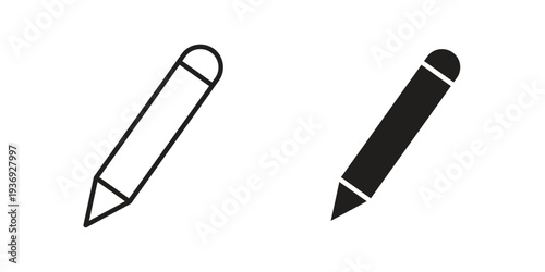 Pencil icon Symbol for App and Web UI Design Vectors