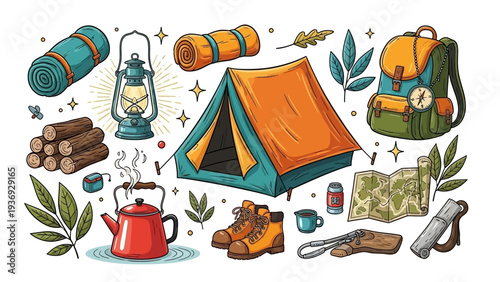 Camping Gear and Outdoor Adventure Essentials Collection