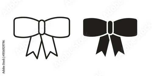 Ribbon icon Symbol for App and Web UI Design Vectors