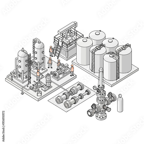 Oil and gas industry equipment and machinery.