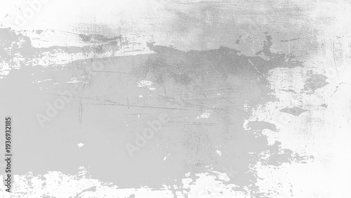Wall fragment with attritions. Old grunge abstract background texture White concrete wall