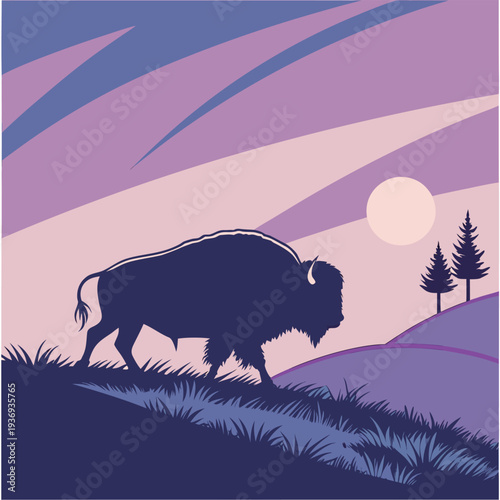 vector illustration of a wild woke