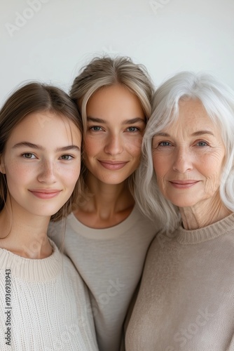 Wallpaper Mural Generation Women Portrait Mother Daughter Grandmother Together Torontodigital.ca