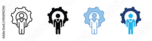 Support icon set multiple style collection