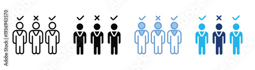 Selection icon set multiple style collection